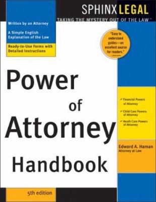 Power of Attorney Handbook, 5e 1572483881 Book Cover