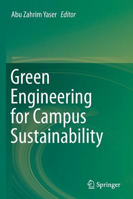 Green Engineering for Campus Sustainability 9811372624 Book Cover
