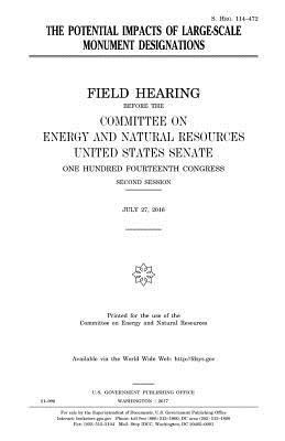 The potential impacts of large-scale monument d... 1979793964 Book Cover