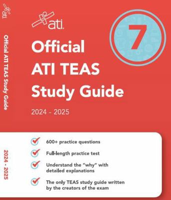 Official Ati Teas Study Guide 7 (2024-2025 Edit... 1565332725 Book Cover