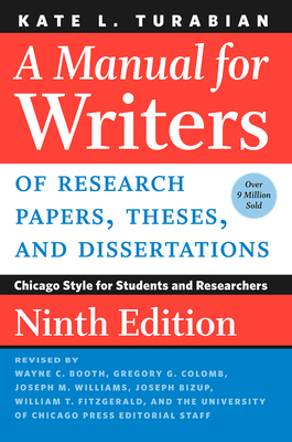 A Manual for Writers of Research Papers, Theses... 022649442X Book Cover