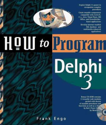 How to Program Delphi 3 1562765264 Book Cover