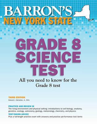 New York State Grade 8 Science Test (Barron's T... 0764146211 Book Cover
