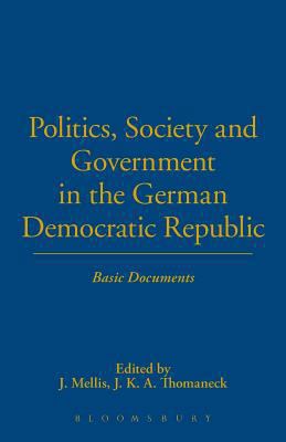 Politics, Society and Government in the German ... 0854962476 Book Cover