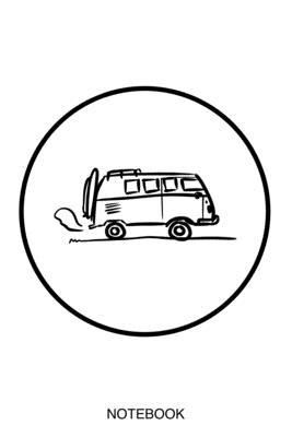 Notebook: Surfer Notizbuch | Surf Bus Roadtrip | Abenteuer Surf Tagebuch | Schreibheft | Journal | Planer | Geschenk für Wellenreiter und Surfer Meer ... 22,9 cm I Liniert I 120 Seiten (NATURE PRINT)