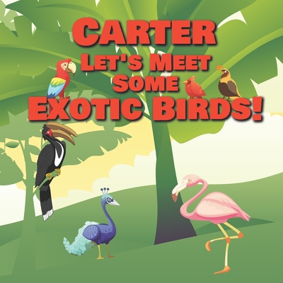 Carter Let's Meet Some Exotic Birds!: Personali... B08MV9FCW7 Book Cover