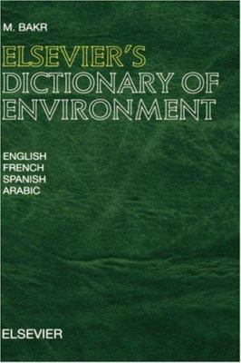 Elsevier's Dictionary of Environment: In Englis... B007YZONFM Book Cover