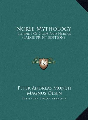 Norse Mythology: Legends Of Gods And Heroes (LA... [Large Print] 1169936717 Book Cover