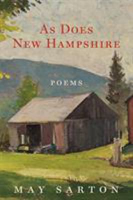 As Does New Hampshire: Poems 0872332896 Book Cover