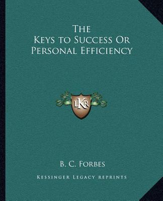 The Keys to Success Or Personal Efficiency 1162607165 Book Cover