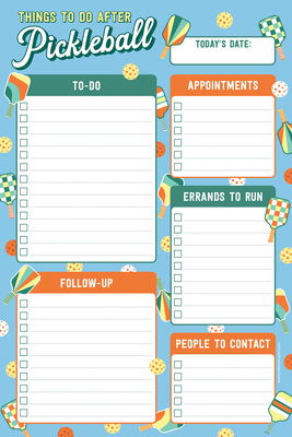 Pickleball Note Pad (60 Sheets) 1441344977 Book Cover