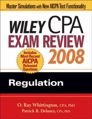 Wiley CPA Exam Review 2008: Regulation 0470135247 Book Cover