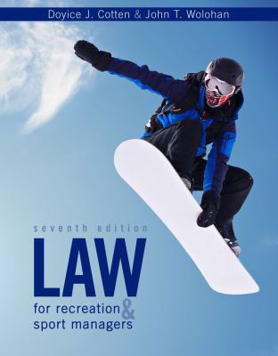 Law for Recreation & Sport Managers 1524902683 Book Cover