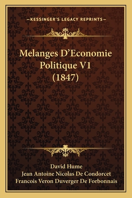 Melanges D'Economie Politique V1 (1847) [French] 1167728491 Book Cover