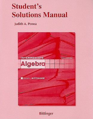 Student Solutions Manual for Intermediate Algebra 0321613759 Book Cover