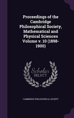 Proceedings of the Cambridge Philosophical Soci... 1355420547 Book Cover