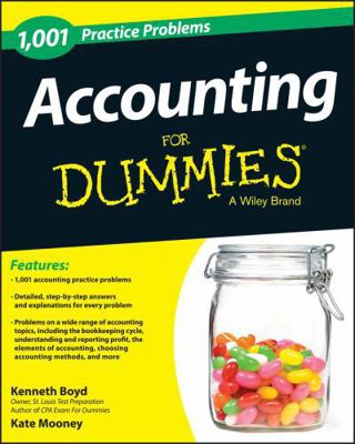 Accounting: 1,001 Practice Problems for Dummies 1118853288 Book Cover