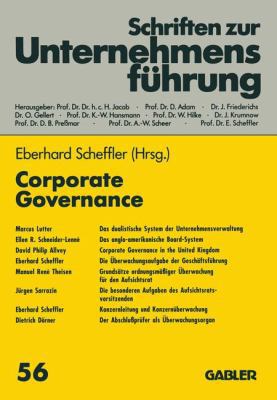 Corporate Governance [German] 3322991857 Book Cover