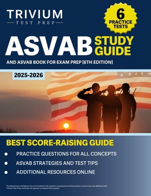 ASVAB Study Guide 2025-2026: 6 Practice Tests a... 1637986793 Book Cover