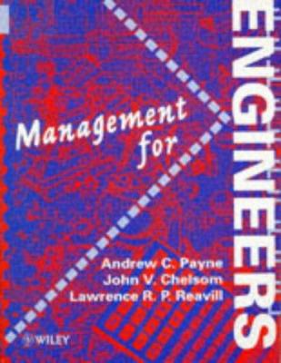 An Introduction to Management for Engineers 0471956031 Book Cover