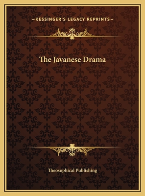 The Javanese Drama 1169380832 Book Cover