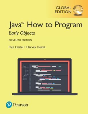 Java How to Program, Early Objects, Global Edition 1292223855 Book Cover
