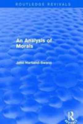 An Analysis of Morals 1138923109 Book Cover