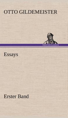 Essays - Erster Band [German] 3847249673 Book Cover