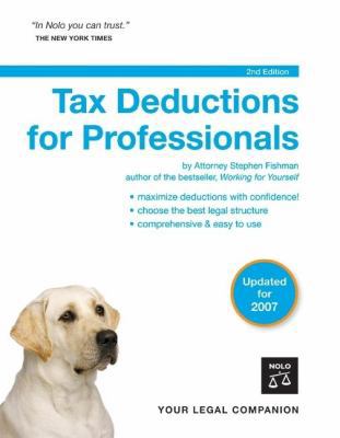 Tax Deductions for Professionals 1413305571 Book Cover
