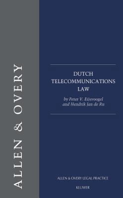 Dutch Telecommunications Law 9041114696 Book Cover