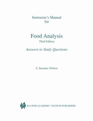 Instructor's Manual for Food Analysis: Answers ... 0306481758 Book Cover