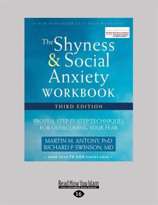 Shyness and Social Anxiety Workbook: Proven, St... [Large Print] 1525283448 Book Cover