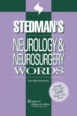 Stedman's Neurology & Neurosurgery Words 0781796423 Book Cover