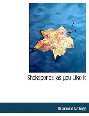 Shakspere's as You Like It 1140040294 Book Cover