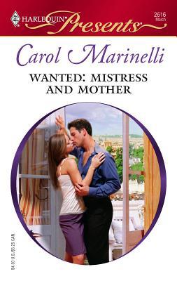 Wanted: Mistress and Mother 0373126166 Book Cover