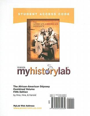 The African-American Odyssey, Combined Volume, ... 0205035930 Book Cover