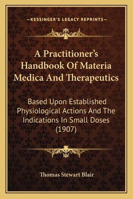 A Practitioner's Handbook Of Materia Medica And... 1165271435 Book Cover