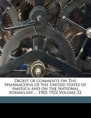 Digest of Comments on the Pharmacopia of the Un... 1173132759 Book Cover