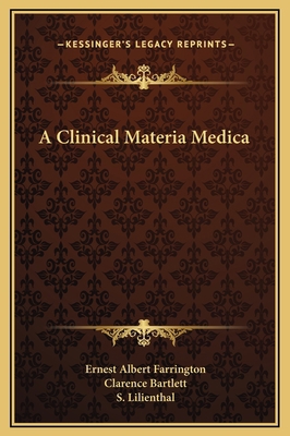 A Clinical Materia Medica 116937445X Book Cover