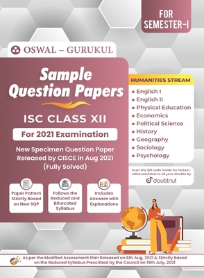 Sample Question Papers for ISC Humanities Strea... 9391184812 Book Cover