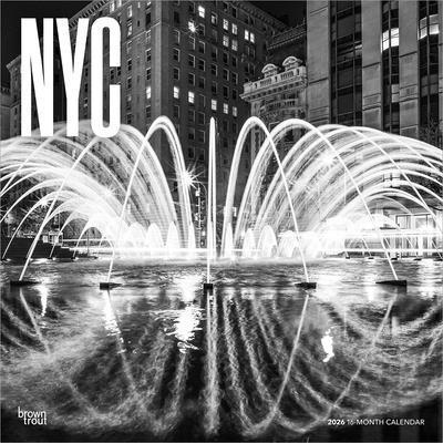 New York City Black & White 2026 12 X 24 Inch (... B0DYLJB5ZN Book Cover