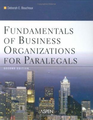 Fundamentals of Business Organization for Paral... 0735558434 Book Cover