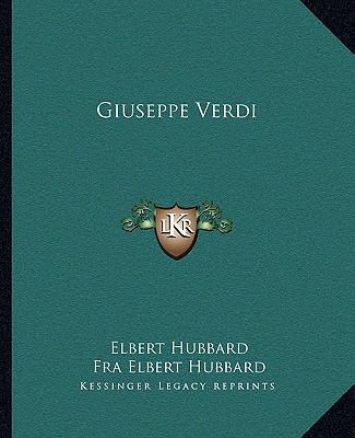 Giuseppe Verdi 1162861061 Book Cover