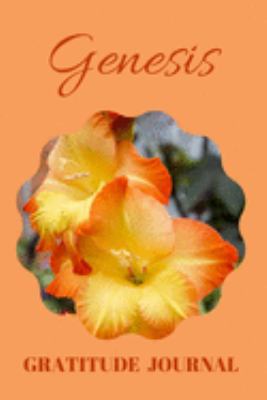 Paperback Genesis Gratitude Journal : Floral Design Diary Personalized with Name Prompted for Women and Girls Book