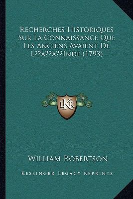 Recherches Historiques Sur La Connaissance Que ... [French] 1166204928 Book Cover