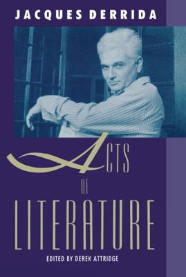 Acts of Literature 1138137197 Book Cover