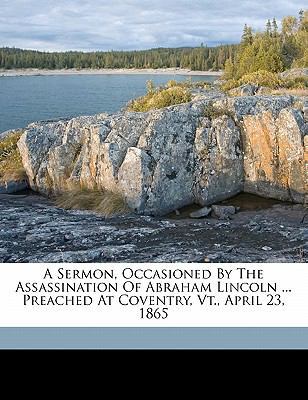 A Sermon, Occasioned by the Assassination of Ab... 1172203148 Book Cover