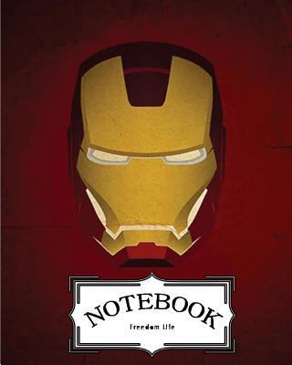 Notebook : Iron Man Helmet: Pocket Notebook Journal Diary, 120 pages, 8" x 10" 1974156494 Book Cover
