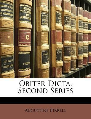 Obiter Dicta, Second Series 1148998764 Book Cover