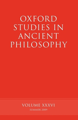 Oxford Studies in Ancient Philosophy 0199568111 Book Cover